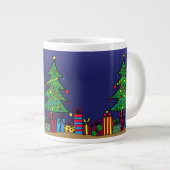 Weihnachtsbaum Jumbo-Tasse (Vorderseite Rechts)