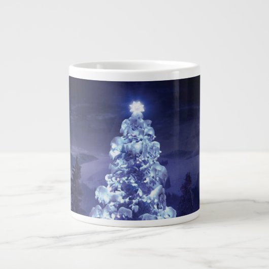 Weihnachtsbaum Jumbo-Tasse (Vorderseite)