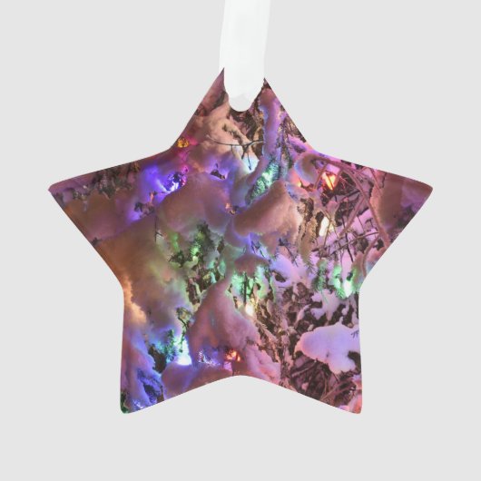 Weihnachtsbaum Juneau Alaska Ornament (Rückseite)