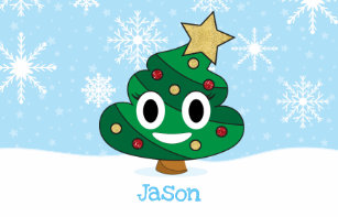 Weihnachtsbaum Emoji Modische Accessoires Zazzle De