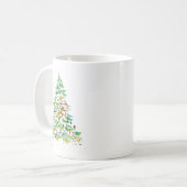 Weihnachtsbaum Kaffeetasse (Vorderseite Links)