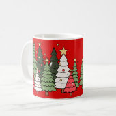 Weihnachtsbaum kaffeetasse (Vorderseite Links)
