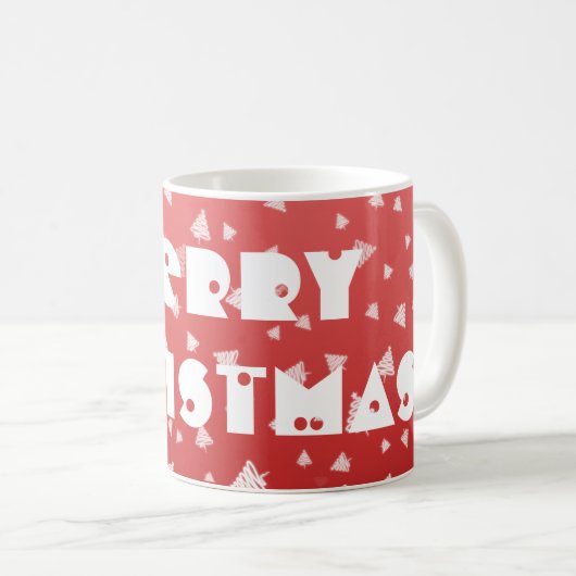 Weihnachtsbaum Kaffeetasse (VorderseiteRechts)