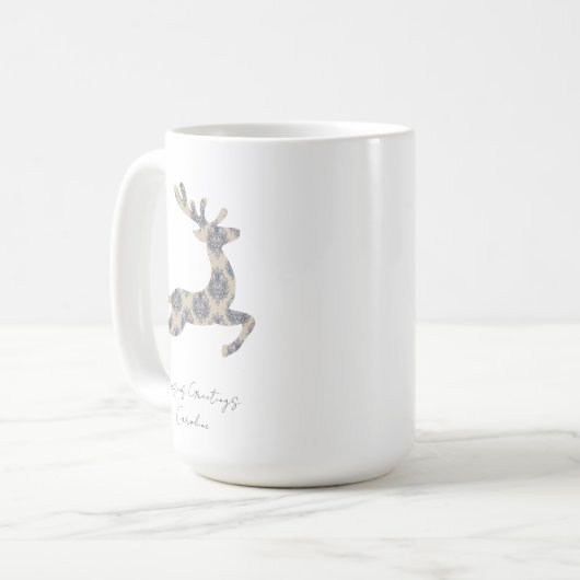Weihnachtsbaum Kaffeetasse (Vorderseite Links)