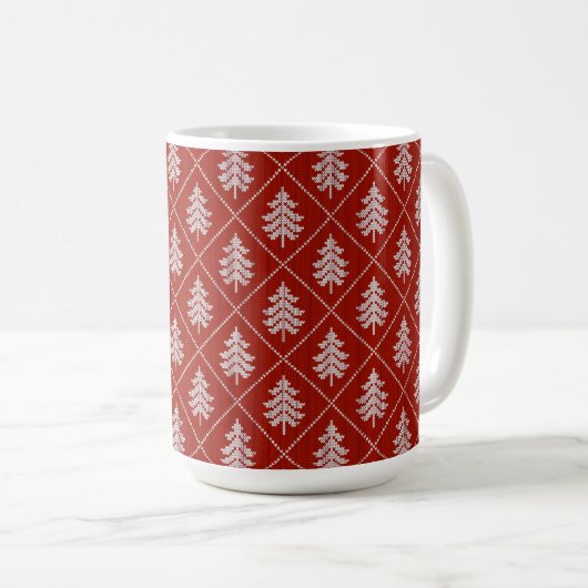 Weihnachtsbaum Kaffeetasse (VorderseiteRechts)