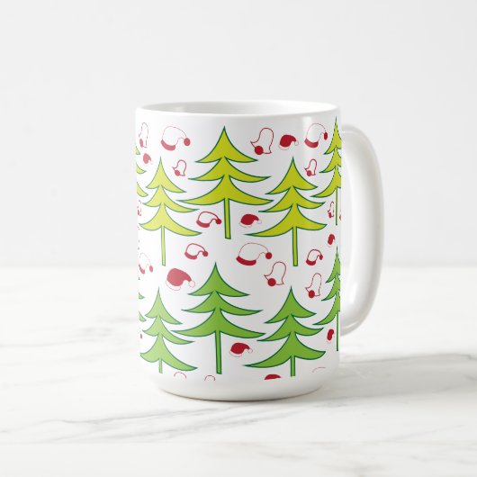 Weihnachtsbaum Kaffeetasse (VorderseiteRechts)