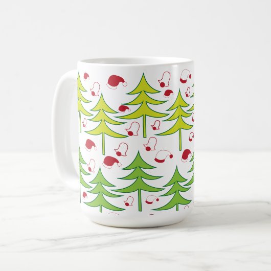 Weihnachtsbaum Kaffeetasse (Vorderseite Links)