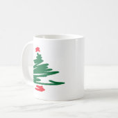 Weihnachtsbaum Kaffeetasse (Vorderseite Links)