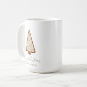 Weihnachtsbaum Kaffeetasse (Vorderseite Links)