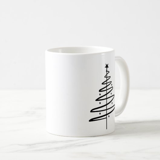 Weihnachtsbaum Kaffeetasse (VorderseiteRechts)