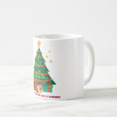 Weihnachtsbaum Kaffeetasse (VorderseiteRechts)
