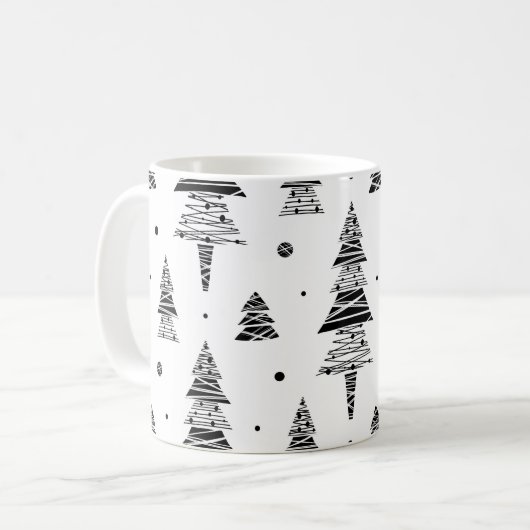 Weihnachtsbaum Kaffeetasse (Vorderseite Links)