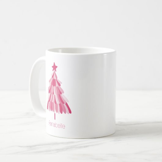 Weihnachtsbaum Kaffeetasse (Vorderseite Links)