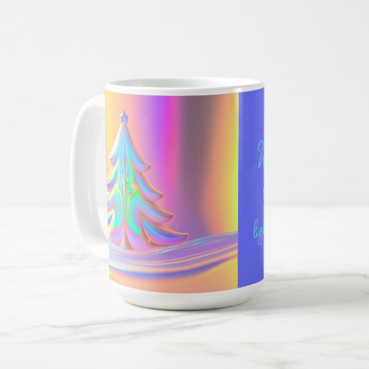 Weihnachtsbaum Kaffeetasse (Vorderseite Links)