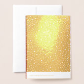 Weihnachtsbaum-Kalligrafie | Foto Holiday Real Folienkarte (Rückseite mit Umschlag)