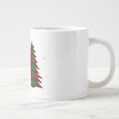 Weihnachtsbaum Kariert Jumbo-Tasse (Rechts)