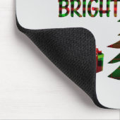 Weihnachtsbaum Kariert Mousepad (Ecke)