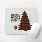 Weihnachtsbaum Kariert Mousepad (Mit Mouse)