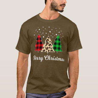 Weihnachtsbaum Karierter Weihnachtsbaum Merry Chri T-Shirt