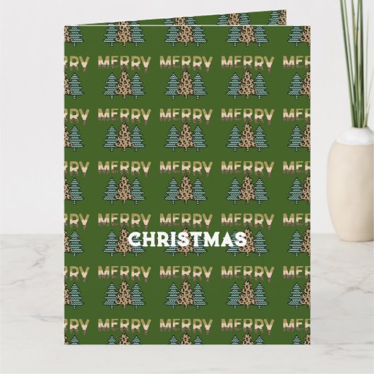 Weihnachtsbaum Karte (Vorderseite)