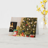 Weihnachtsbaum Karte (Gelbe Blume)