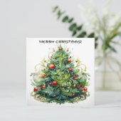 Weihnachtsbaum Karte (Stehend Vorderseite)