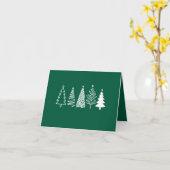 Weihnachtsbaum Karte (Gelbe Blume)