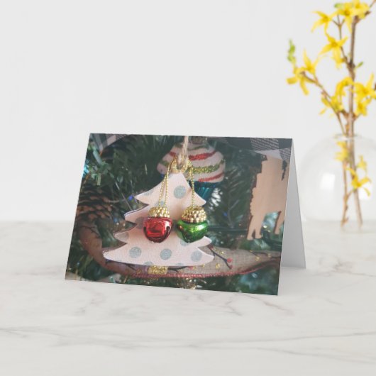 Weihnachtsbaum Karte (Gelbe Blume)