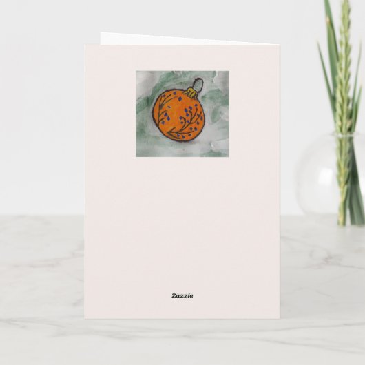 Weihnachtsbaum Karte (Rückseite)