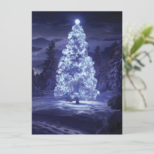 Weihnachtsbaum Karte (Stehend Vorderseite)