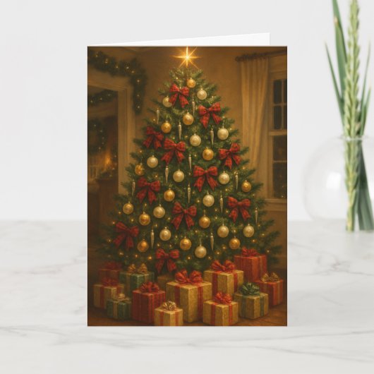 Weihnachtsbaum Karte (Vorderseite)