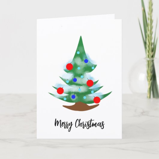 Weihnachtsbaum Karte (Vorderseite)