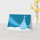 Weihnachtsbaum Karte (Gelbe Blume)