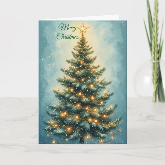 Weihnachtsbaum Karte (Vorderseite)
