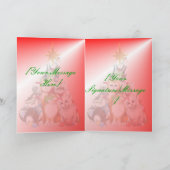 Weihnachtsbaum-Kätzchen-Karte Feiertagskarte (Innenseite)