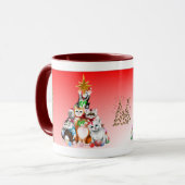 Weihnachtsbaum-Kätzchen-Tasse Tasse (Vorderseite Links)
