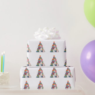 Weihnachtsbaum Kätzchen Xmas Geschenkpapier