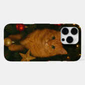 Weihnachtsbaum-Katze iPhone 16 Pro Max Hülle (Rückseite (Horizontal))