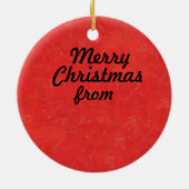 Weihnachtsbaum-Katze Keramik Ornament (Hinten)