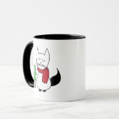 Weihnachtsbaum Katze Tasse (Vorderseite Links)