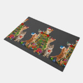 Weihnachtsbaum Katze Ugly Christmas Cat Mama Katze Fußmatte (Schrägansicht)