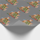 Weihnachtsbaum Katze Ugly Christmas Cat Mama Katze Geschenkpapier (Ecke)