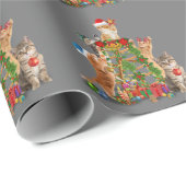 Weihnachtsbaum Katze Ugly Christmas Cat Mama Katze Geschenkpapier (Rolleneckpunkt)