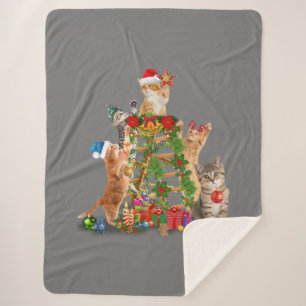 Weihnachtsbaum Katze Ugly Christmas Cat Mama Katze Sherpadecke