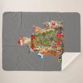 Weihnachtsbaum Katze Ugly Christmas Cat Mama Katze Sherpadecke (Vorderseite (Horizontal))