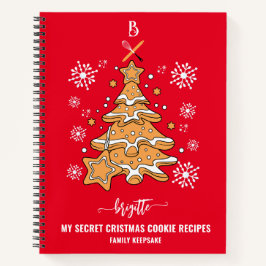 Weihnachtsbaum Keks Backen Crew Schneeflocken Notizblock