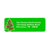 Weihnachtsbaum-Keksschild (Vorne)