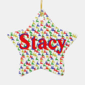 Weihnachtsbaum-Keramik Keramik Ornament (Vorne)