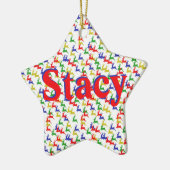 Weihnachtsbaum-Keramik Keramik Ornament (Links)