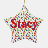 Weihnachtsbaum-Keramik Keramik Ornament (Hinten)